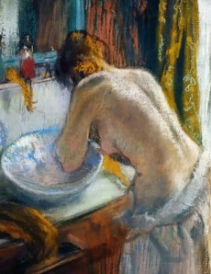 목욕 하고 있는 여자