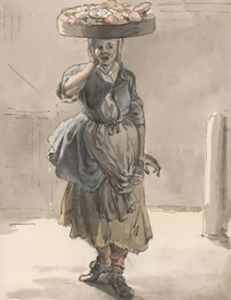 London Cries- A Girl with a Basket on  1759